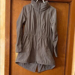 Athleta Moss Colored Lightweight Long Jacket, Small